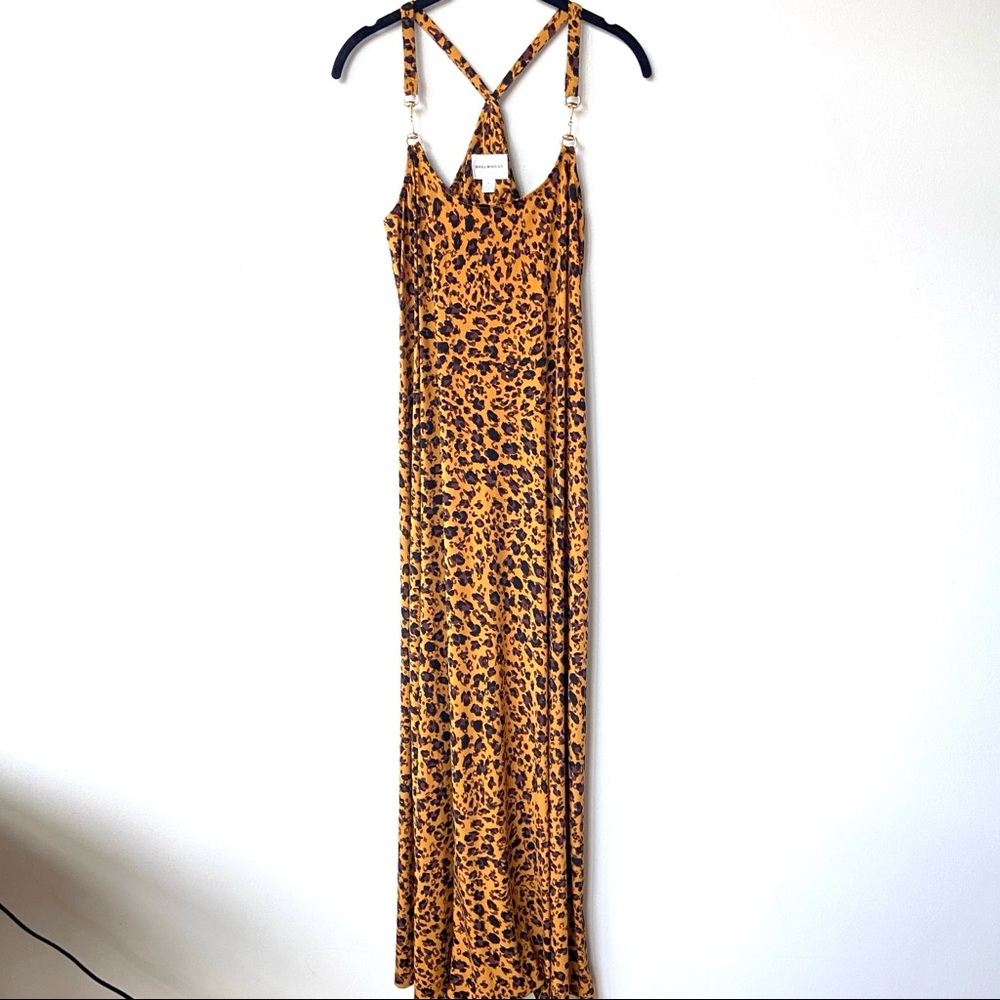 Donna Morgan Leopard Print Jersey Maxi Dress - Picture 4 of 10